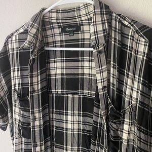 Madewell plaid dress - overshirt - size small